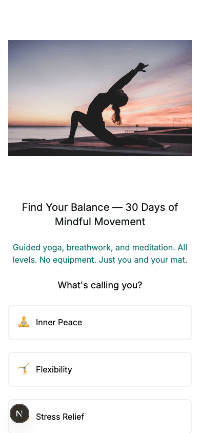 Fitness Program Sales